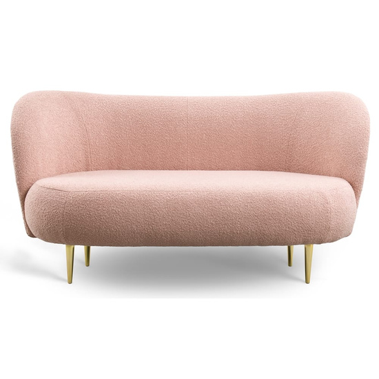 Nowoczesna sofa na złotych nóżkach trzyosobowa IKARO III ze złotymi nogami