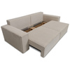 Elegancka sofa ILARIO z funkcją spania i pojemnikiem na pościel