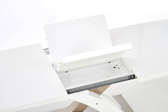 Designerski stół rozkładany SANDOR 2 w kolorze  białym