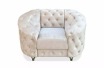 Nowoczesny fotel glamour LUCILLE