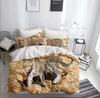 Pościel w gepardy 140 x 200 2cz Mikrofibra 3D Andreas 3026