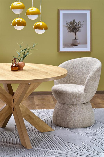 Krzesło z funkcją obrotu K581 w beżowym odcieniu