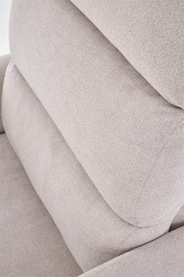 Fotel wypoczynkowy CARINIO jasny beż elektryczny z funkcją masażu