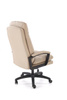 Fotel gabinetowy HARBOR w beżowej ekoskórze z mechanizmem TILT