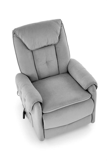 Rozkładany fotel HORTON w popielatym kolorze