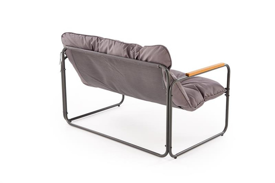 Nowoczesny zestaw ogrodowy HUDSON w kolorze popielaty/brązowy