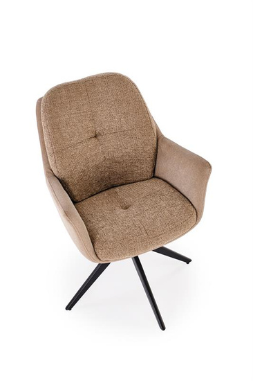 Krzesło z funkcją obracania K591 w brązowym kolorze