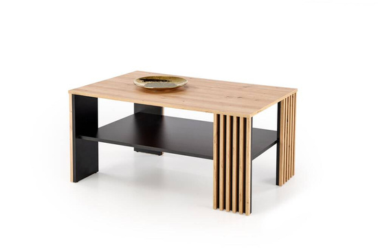 Stylowa ława FEMINA w kolorze dąb artisan i czarnym