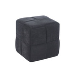 Pufa VELCUBE sześcienna w czarnej tkaninie