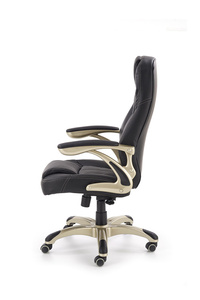 Ergonomiczny fotel biurowy CARLOS czarno-złoty