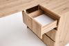 Biurko narożne BEGA w kolorze dąb artisan z szufladami