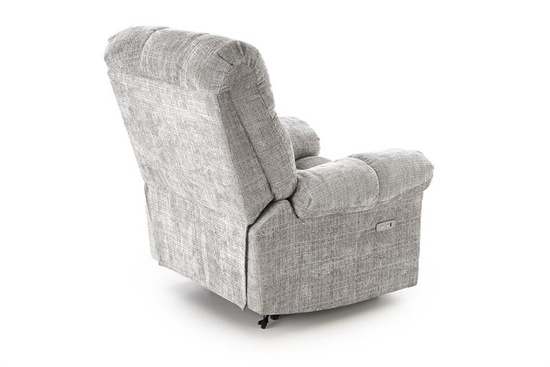 Fotel wypoczynkowy AMORE w popielatym kolorze z funkcją elektrycznego rozkładania