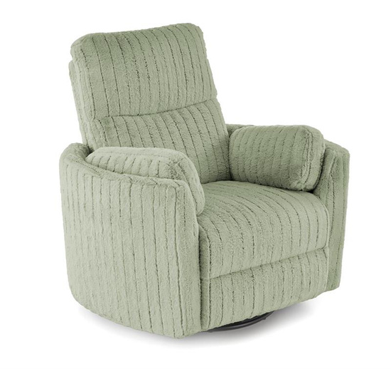 Elektryczny fotel wypoczynkowy PEGAS w kolorze miętowym z funkcją relaks