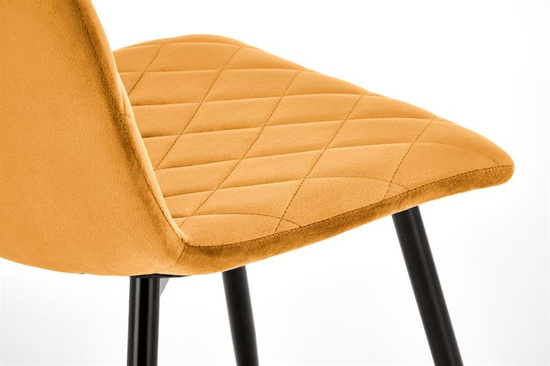 Krzesło K525 w kolorze musztardowym 