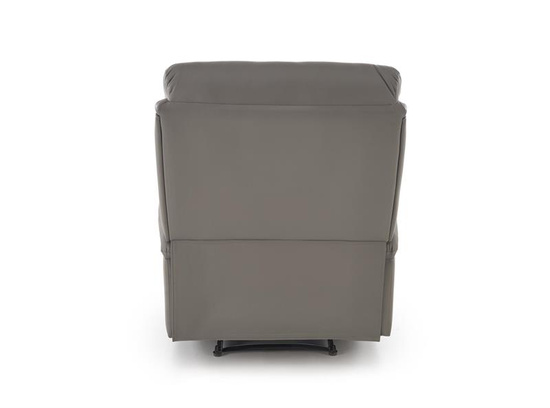 Rozkładany fotel wypoczynkowy PERUS w kolorze popielatym