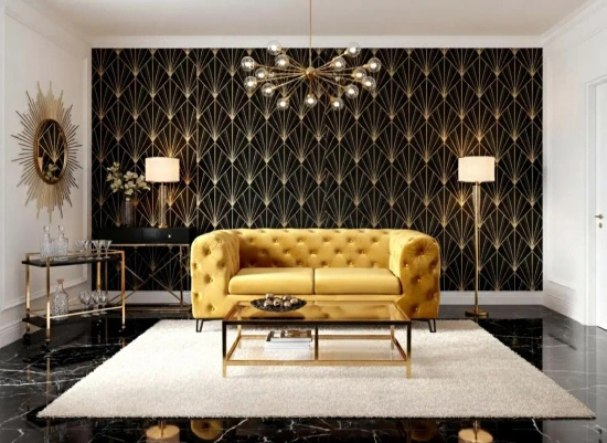 Luksusowa sofa pikowana MOMOA 2 osobowa