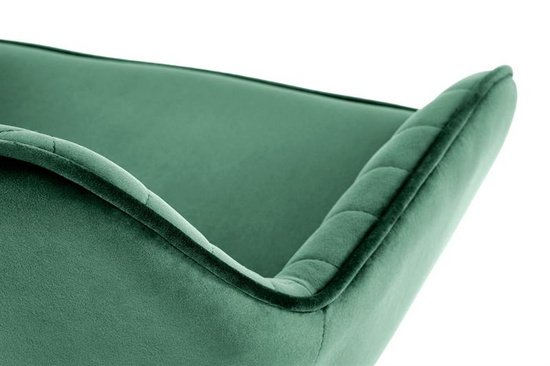 Hoker z podłokietnikami H103 ciemny zielony