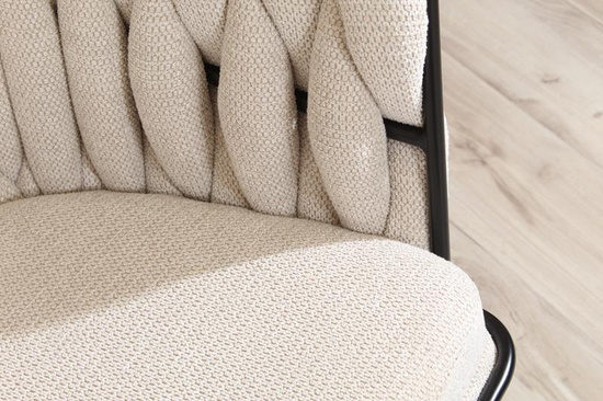 Designerski fotel obrotowy ROSA beżowy