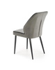 Krzesło K432 w kolorze popielatym velvet