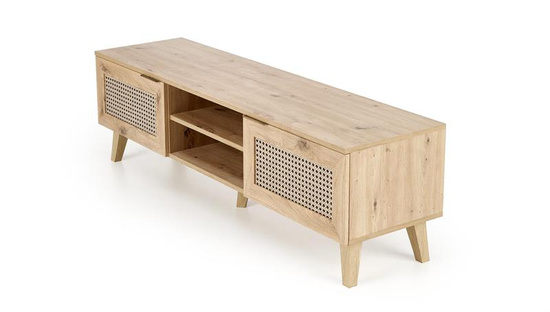 Stolik RTV BORNEO RTV-1 dąb artisan/czarny