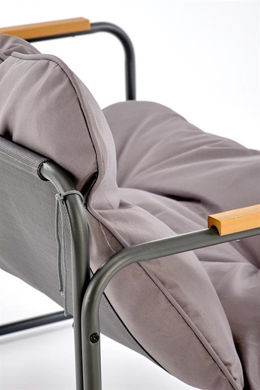 Nowoczesny zestaw ogrodowy HUDSON w kolorze popielaty/brązowy