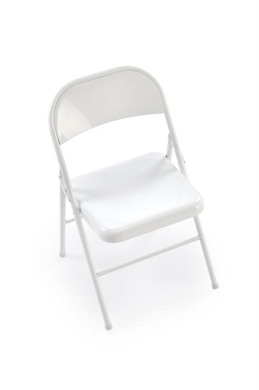 Krzesło składane K565 w kolorze białym 