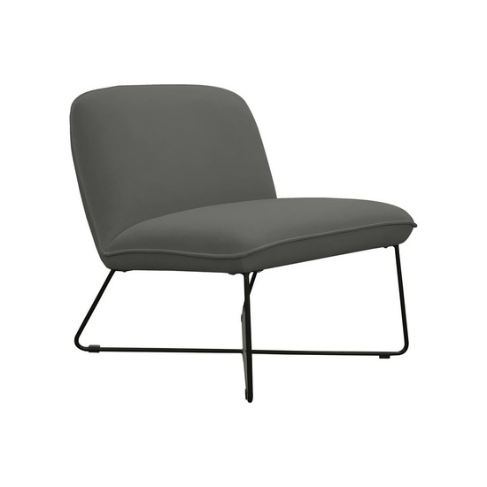 Nowoczesny fotel RAY z ergonomicznym oparciem na czarnym stelażu