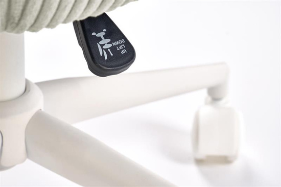 Nowoczesny fotel obrotowy DUMBO w kolorze jasny popiel