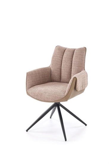 Krzesło z funkcją obrotu K579 w brązowym kolorze