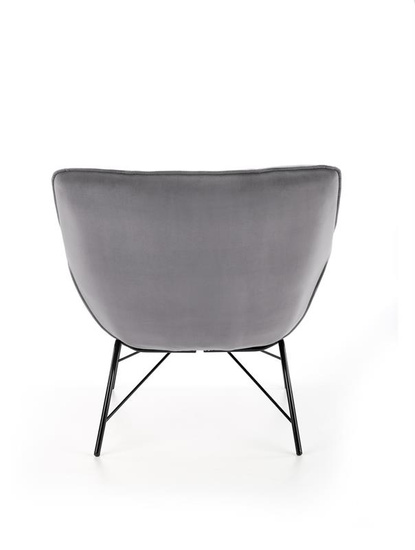 Fotel wypoczynkowy BELTON w kolorze popielatym 