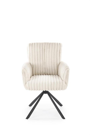 Krzesło z obrotowym siedziskiem K572 w kremowym kolorze