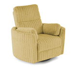 Elektryczny fotel wypoczynkowy PEGAS w kolorze musztardowym z funkcją relaks