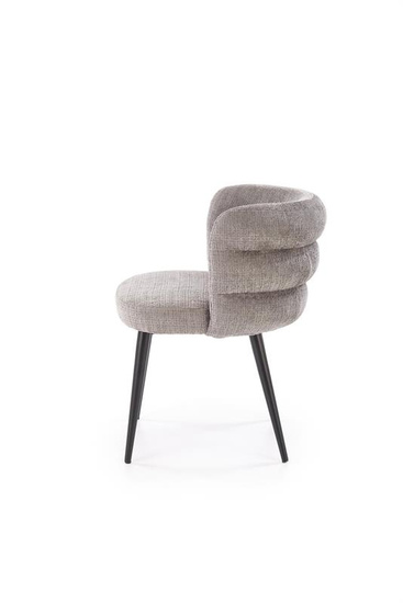 Krzesło kubełkowe K575 w popielatym kolorze