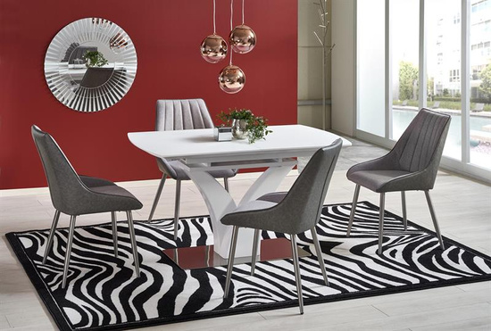 Nowoczesny stół rozkładany PALERMO w kolorze biały mat