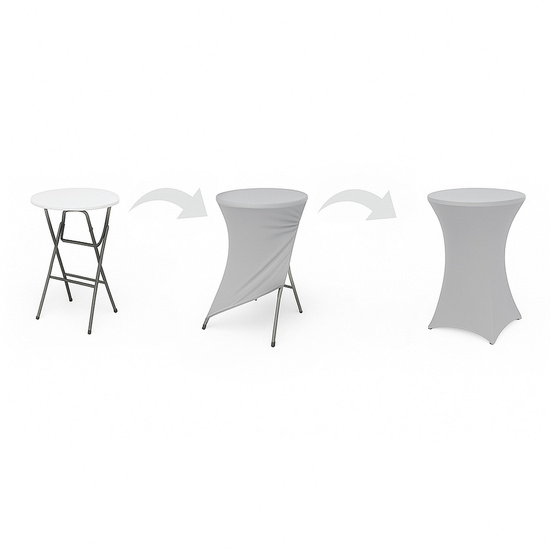 Pokrowiec 80 x 110 Na Stół Cateringowy Felix Szary