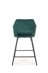 Welurowy Hoker H107 Ciemnozielony