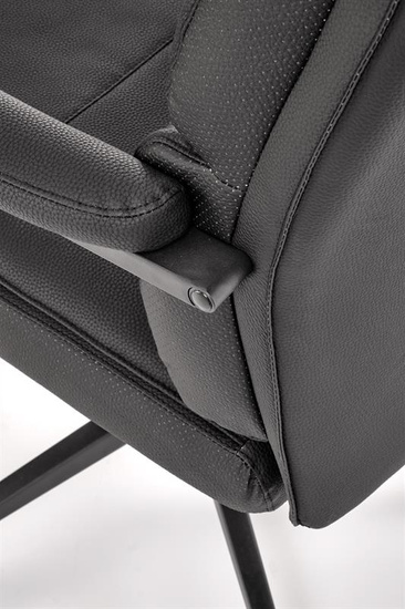 Fotel obrotowy ADRIANO 2 czarna ekoskóra z mechanizmem TILT