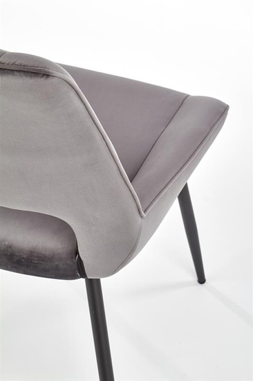 Krzesło K404 w kolorze popielatym 