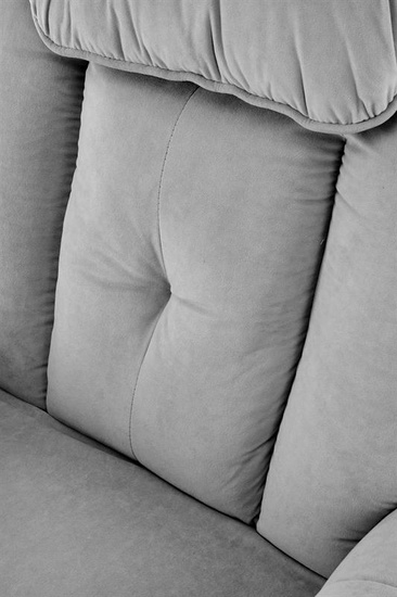 Rozkładany fotel HORTON w popielatym kolorze