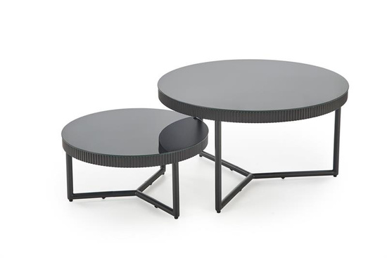 Ława COSMO S czarna okrągła fi60 cm