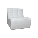 Stylowy Fotel LINDA z geometrycznymi przeszyciami