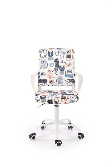 Kolorowy fotel obrotowy ORIS z tkaniny