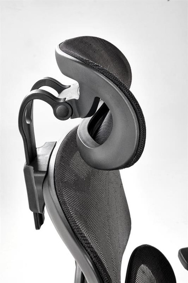 Fotel gabinetowy ASTRAL czarny z siatki z mechanizmem MULTIBLOCK