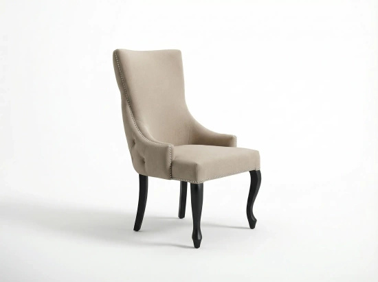 Tapicerowane krzesło MARV z pikowanym tyłem