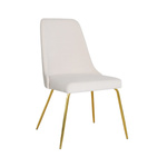 Nowoczesne krzesło LASGO ideal gold w stylu glamour