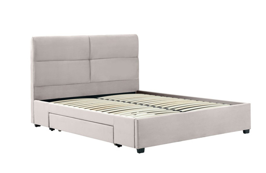 Łóżko tapicerowane VIVIO 160 w kolorze beżowm 160x200 cm