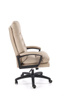 Fotel gabinetowy HARBOR w beżowej ekoskórze z mechanizmem TILT