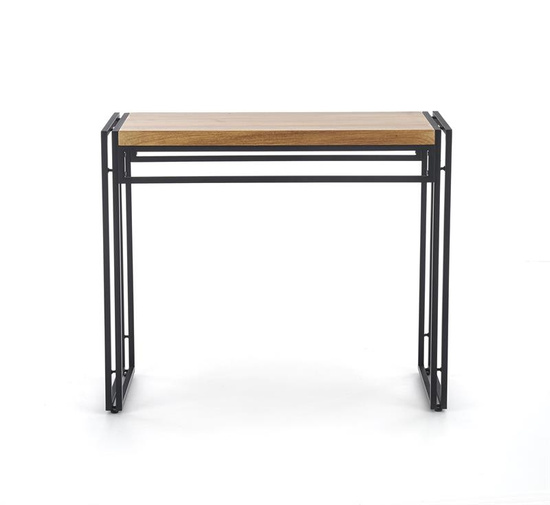 Konsolka BOLIVAR KN1 w kolorze dąb złoty / czarny