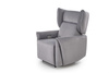 Rozkładany fotel wypoczynkowy GELATO w kolorze popielatym