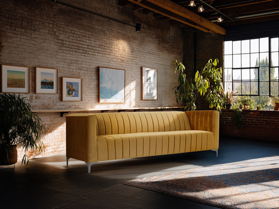 Elegancka sofa MONTY III z przeszyciami